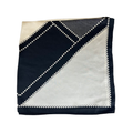 Elegantes Halstuch Diamant-Muster – Schwarz & Beige