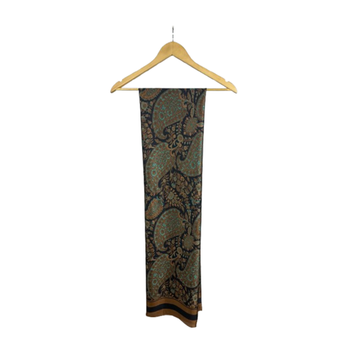 Elegantes Halstuch Blumengarten-Muster – Grün