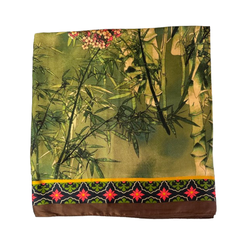 Elegantes Halstuch Nasia-Muster – Grün